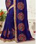 Picture of Shapely Royal Blue Designer Saree