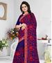 Picture of Classy Navy Blue Georgette Saree