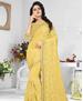 Picture of Fascinating Yellow Georgette Saree