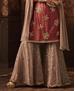 Picture of Fine Coral Straight Cut Salwar Kameez