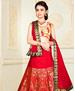 Picture of Well Formed Red Kids Lehenga Choli