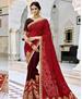 Picture of Delightful Red & Maroon Georgette Saree