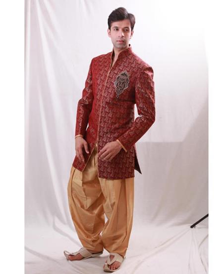 Picture of Sublime Maroon Indo Western
