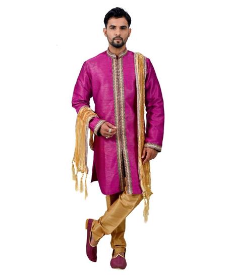 Picture of Graceful Neon Purple Indo Western