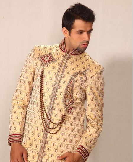 Picture of Ideal Golden Sherwani