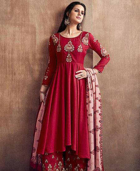 Picture of Marvelous Red Readymade Salwar Kameez