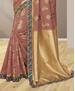 Picture of Amazing Dusty Pink Silk Saree
