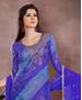 Picture of Charming Blue Straight Cut Salwar Kameez