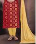 Picture of Sublime Maroon Straight Cut Salwar Kameez