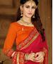 Picture of Classy Red & Orange Designer Saree
