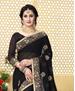Picture of Well Formed Black Georgette Saree