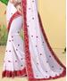 Picture of Radiant White Georgette Saree