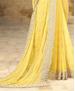 Picture of Sightly Yellow Georgette Saree