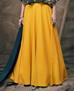 Picture of Resplendent Seagreen With Yellow Readymade Gown