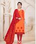 Picture of Ideal Orange Cotton Salwar Kameez