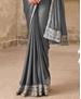 Picture of Magnificent Grey Party Wear Saree