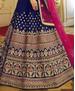 Picture of Magnificent Navy Blue Lehenga Choli
