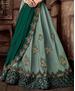 Picture of Bewitching Green-Blue Lehenga Saree