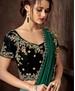 Picture of Bewitching Green-Blue Lehenga Saree