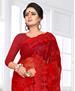 Picture of Sightly Red Net Saree