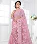 Picture of Amazing Light Pink Net Saree