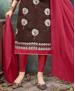 Picture of Shapely Brown Cotton Salwar Kameez