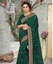 Picture of Grand Dark Green Silk Saree