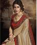 Picture of Bewitching Beige Silk Saree