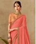 Picture of Classy Peach Party Wear Saree