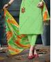 Picture of Pleasing Green Cotton Salwar Kameez