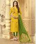 Picture of Beautiful Yellow Cotton Salwar Kameez