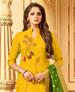Picture of Beautiful Yellow Cotton Salwar Kameez