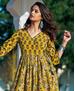 Picture of Well Formed Yellow Readymade Gown