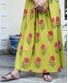 Picture of Resplendent Green Yellow Readymade Gown