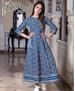 Picture of Amazing Steel Blue Readymade Gown