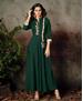 Picture of Well Formed Pine Green Readymade Gown