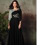 Picture of Radiant Black Readymade Gown