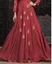 Picture of Ravishing Apple Red Readymade Gown