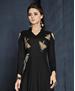 Picture of Appealing Black & Grey Readymade Gown