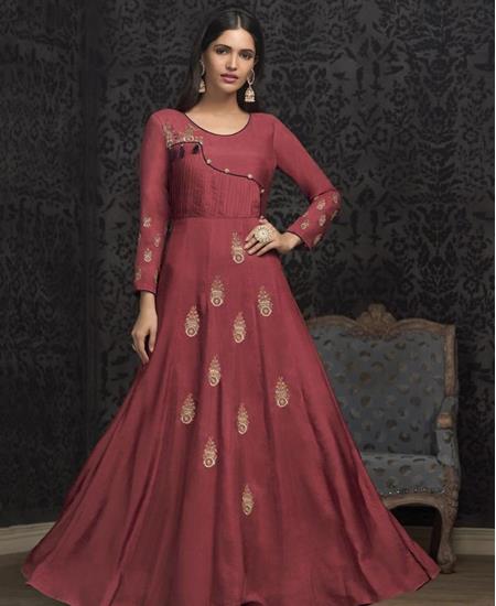 Picture of Classy Dark Pink Readymade Gown