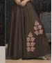 Picture of Beautiful Dark Brown Readymade Gown