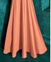 Picture of Stunning Dark Peach Readymade Gown