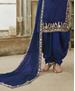 Picture of Lovely Royal Blue Patiala Salwar Kameez