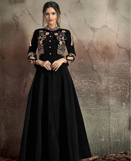 Picture of Exquisite Black Party Wear Gown