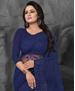 Picture of Admirable Navy Blue Net Saree