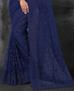 Picture of Admirable Navy Blue Net Saree