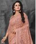 Picture of Comely Peach Net Saree