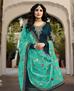 Picture of Enticing Teal Blue Straight Cut Salwar Kameez