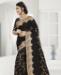 Picture of Comely Black Georgette Saree