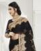Picture of Comely Black Georgette Saree